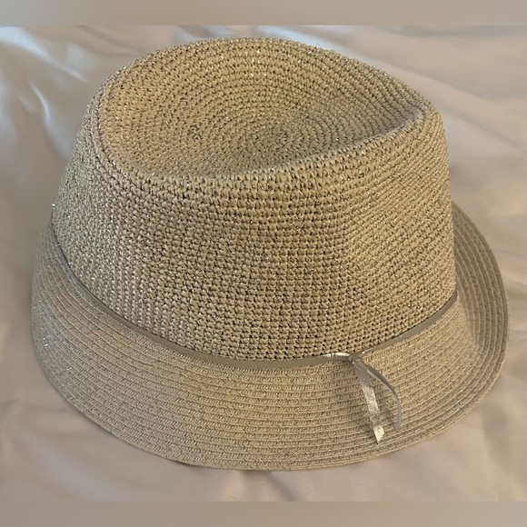 Beach by Flora Bella Paper Fedora Adjustable Hat NWOT - Picture 4 of 8